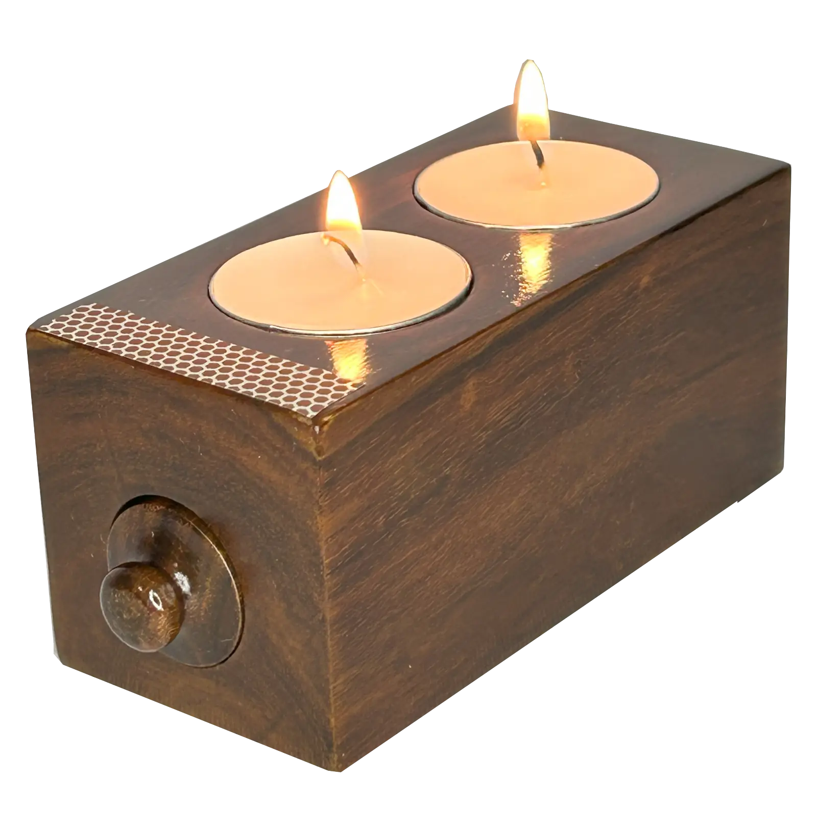 Double Tealight with Match Cylinder